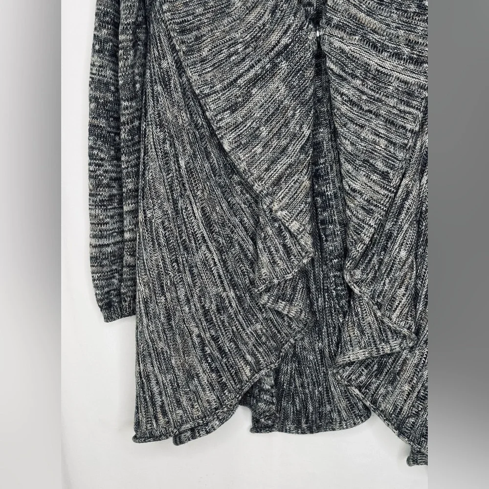 Nic+Zoe Marled Gray Chunky Oversized Cardigan Shawl Neck